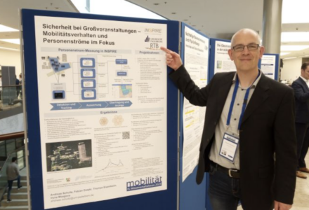 Subproject People Flow Measurement from INSPIRE at the 15th Science Forum Mobility of the University of Duisburg-Essen